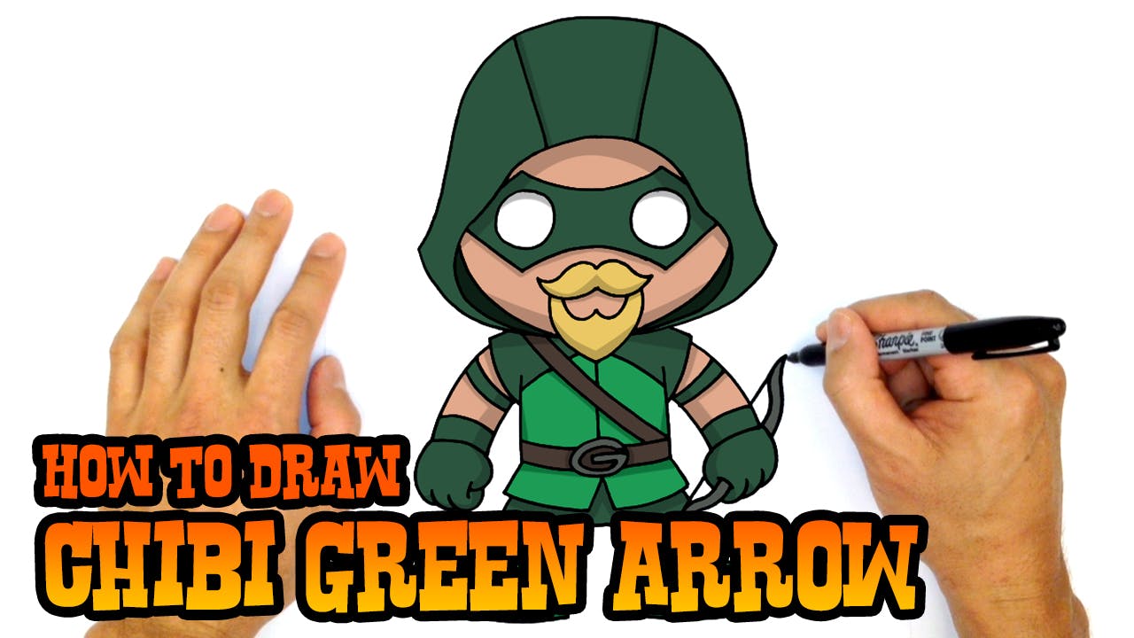 How to Draw Chibi Green Arrow - Chibi Characters - C4K ACADEMY
